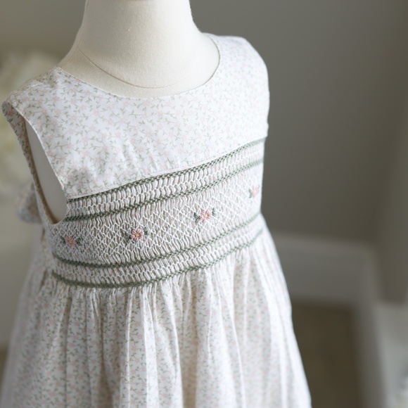 Strasburg Dress Mini-Floral Smocked Sleeveless Sundress size 2 Spring Vacation - Picture 2 of 7